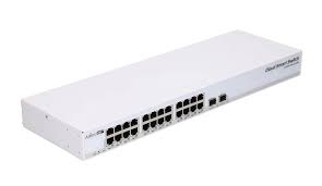 Mikrotik CSS326-24G-2S+RM SwOS powered 24 port Gigabit Ethernet switch with two SFP