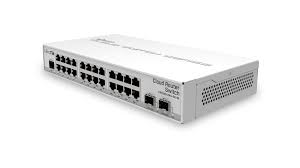 Mikrotik CSS326-24G-2S+RM SwOS powered 24 port Gigabit Ethernet switch with two SFP